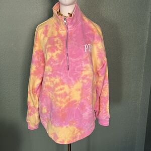 Victoria’s Secret Pink oversized Pink Tie dyed Sweatshirt, size Small, NWT